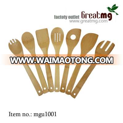 Hot sell Wholesale Eco-Friendly Cheap bamboo spoon and Wood Spoons With Silicone Handle