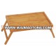 Natural Folding Wooden Bamboo Breakfast Bed Tray Table